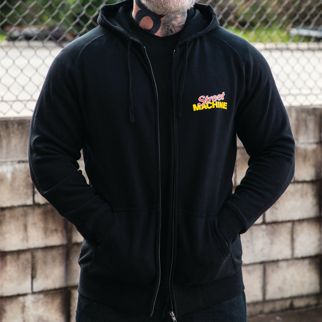 Unisex Classic Tacho Zip Hoodie, black