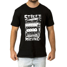 Street Machine Black t-shit with KB Hemi Design Front