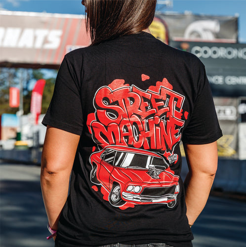 Kid's Graffiti HQ Monaro T-shirt, black