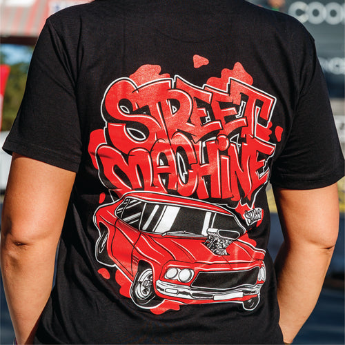 Kid's Graffiti HQ Monaro T-shirt, black