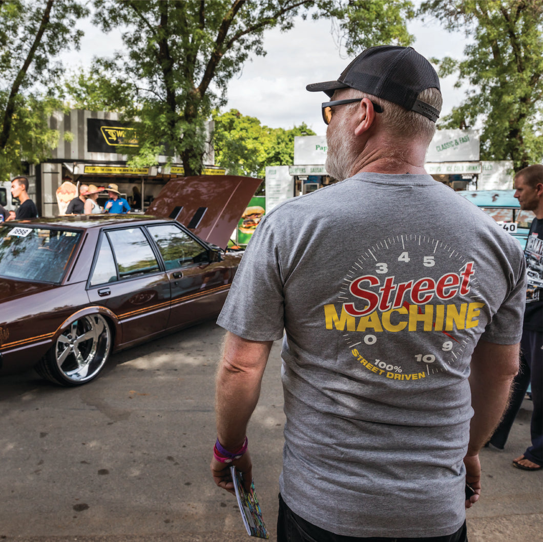 Men's Street Machine Tacho Grey t-shirt