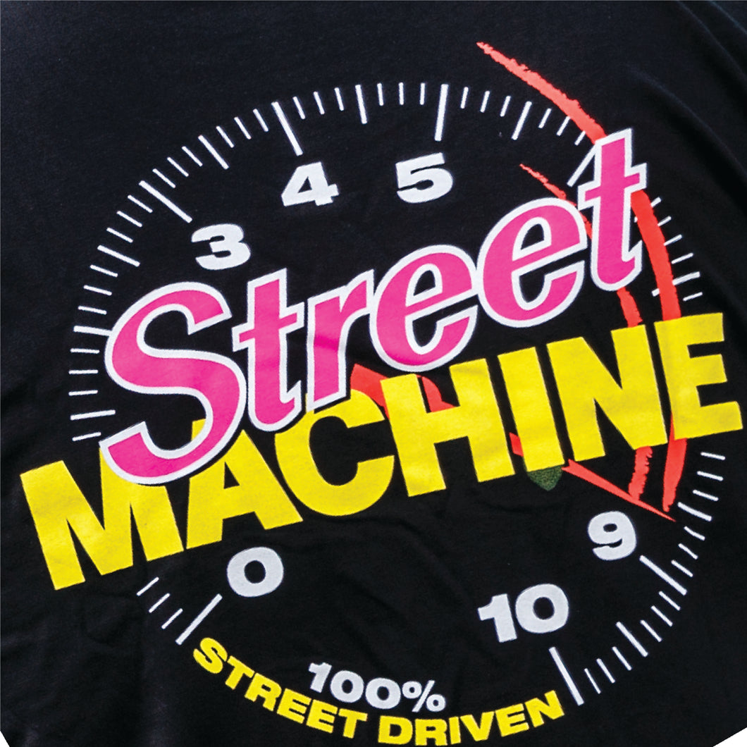 Men's Street Machine Tacho Pink logo Hoodie, black