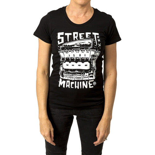 Street Machine Black Womens t-shirt Front